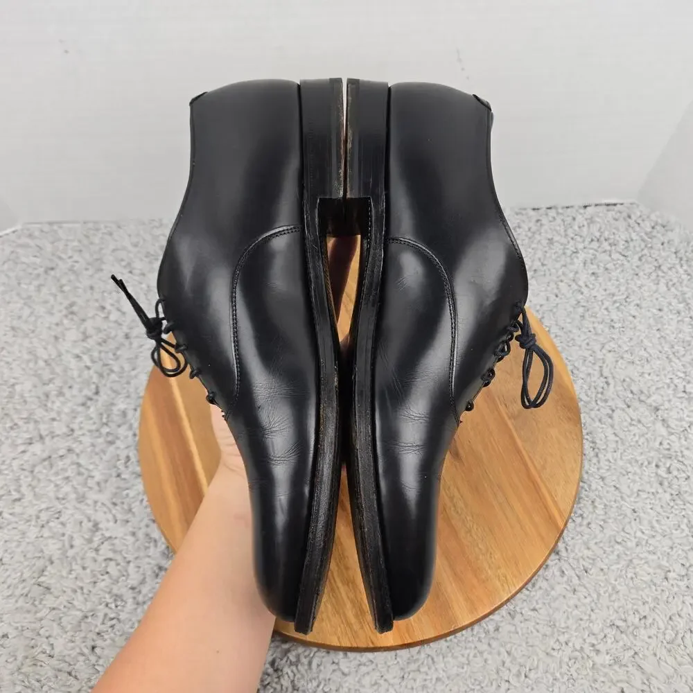 Alden Mens 12D 932 Plain Toe Balmoral Black Leather Business Oxford Dress Shoe